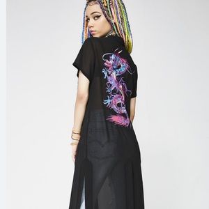 Current Mood Black Mesh Dragon Slayer Duster